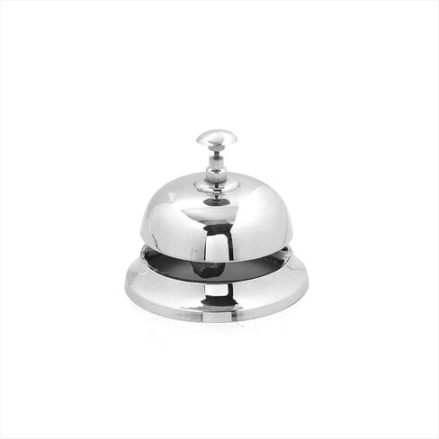 Solid Brass Classic Office Desk Bell with Traditional Art Work | Loud Desk Office Bell | Nagina International (Polished Brass(Artwork)) in Kuwait