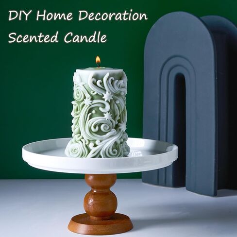 قالب شمعة عيد الميلاد DIY بها بنفسك الأيائل شجرة عيد الميلاد شمعة صنع قالب الشمع لوازم ثلاثية الأبعاد منقوشة أسطواني راتنجات الايبوكسي قوالب الصب اليدوية الصابون الفن الحرفية كعكة الشوكولاته زخرفة قوالب ديكور المنزل الطرف in Kuwait