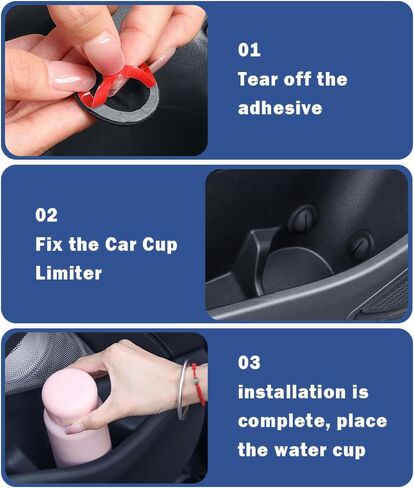 Car Cup Holder Insert/Holder Position Limiter - Anti Shake Silicone Car Coasters Bottle Stabilizers with Self-Adhesive - Car Must Haves Cup Holder Inserts for Car Truck SUV (6PCS) in Kuwait