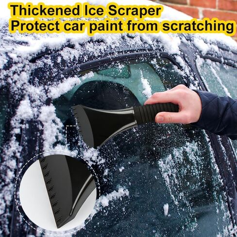 46.5" Car Ice Scraper and Snow Brush with Foam Grip,3-in-1 Ice Scrapers for Car Windshield, Effortless Winter Vehicle Maintenance Extension for Cars, Trucks, and SUVs in Saudi Arabia