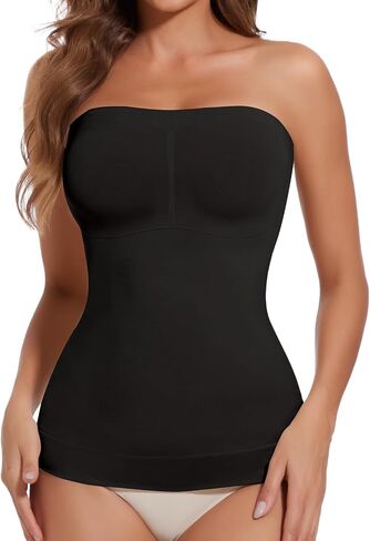JOYSHAPER Strapless Shapewear Tank Top for Women Tummy Control Shapewear Camisole Compression Tube Top Long Bandeau Shaper in Saudi Arabia