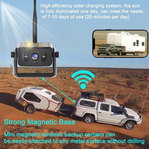 YEOIZO Strong Magnetic Wireless Backup Camera for iPhone Android in Saudi Arabia
