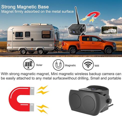YEOIZO Strong Magnetic Wireless Backup Camera for iPhone Android in Saudi Arabia