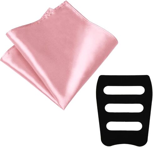 Pocket Squares for Men, 11.81'' Mens Womens Handkerchiefs with Pocket Square Holder for Suits Wedding Party Business in Kuwait