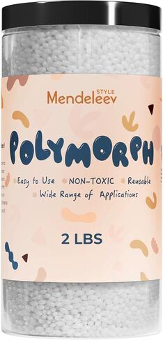 2 lbs Polymorph Reusable Moldable Plastic Beads in Kuwait