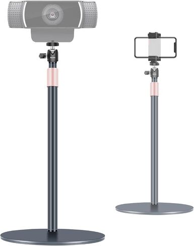 Webcam Stand, Light Stand Tripod with 360° Rotatable Ballhead for DSLR Camera, Ring Light, Webcam, Desktop Tripod for Video Recording, Shooting, Game Streaming, YouTube in Saudi Arabia