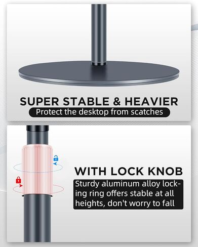 Webcam Stand, Light Stand Tripod with 360° Rotatable Ballhead for DSLR Camera, Ring Light, Webcam, Desktop Tripod for Video Recording, Shooting, Game Streaming, YouTube in Saudi Arabia
