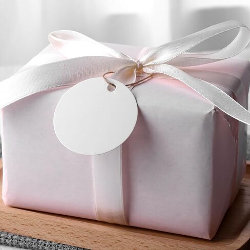 SallyFashion 200PCS Round Gift Tags, Colorful Gift Tags with String 2 inch Hang Tags Clothing Tags for Gifts Wrapping Craft Project Wedding Favors in Kuwait