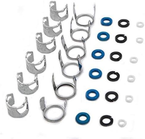 6pcs Fuel Injectors Seals Repair O-ring Kit 06E998907G Replacement For AUDI A4 A6 A8 2.8L 3.2L V6 in Saudi Arabia