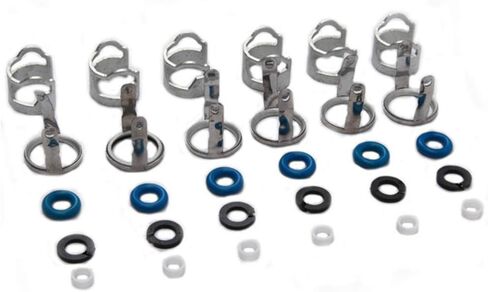 6pcs Fuel Injectors Seals Repair O-ring Kit 06E998907G Replacement For AUDI A4 A6 A8 2.8L 3.2L V6 in Saudi Arabia