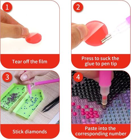 30PCS Diamond Art Wax, Diamond Art Tools and Accessories Wax for Diamond Art,10 Box Round Diamond Art Wax Refills Diamond Art Sticky Pads for Diamond Art Painting (5 Color) in Saudi Arabia