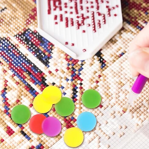 30PCS Diamond Art Wax, Diamond Art Tools and Accessories Wax for Diamond Art,10 Box Round Diamond Art Wax Refills Diamond Art Sticky Pads for Diamond Art Painting (5 Color) in Saudi Arabia