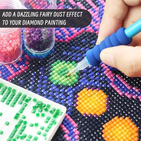 Sugar Dust Drills Diamond Painting Beads, Diamond Art Beads for Diamond Painting Accessories 20 Colors 20000PCS Square Diamond Painting Diamonds, Diamond Painting Drills for Diamond Bead Art in Saudi Arabia