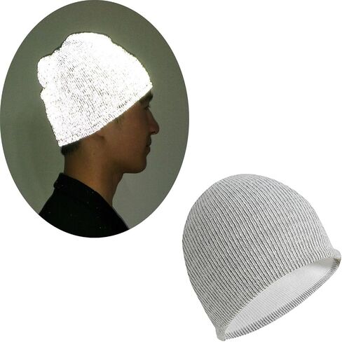 Reflective Beanie High Visibility Warm Winter Loop Knit Hat Cap in Saudi Arabia