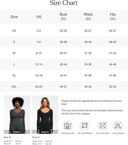 Popilush Long Sleeve Jumpsuit for Women Built-in Bra Ribbed U Neck Tummy Control Full Length Bodycon Workout Fall Outfits in Saudi Arabia