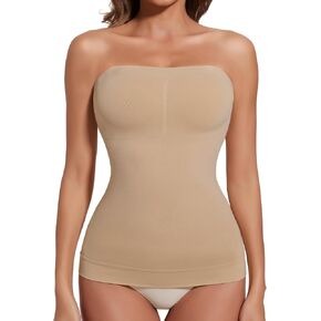 JOYSHAPER Strapless Shapewear Tank Tops for Women Tummy Control Compression Cami Tube Top