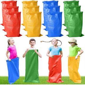 20PCS Potato Sack Race Bags, Large Size Race Bags for Family Game, Outdoor Games Sack Race Bags for Adults and Kids,Bean Bag Game Set Outside Yard Games