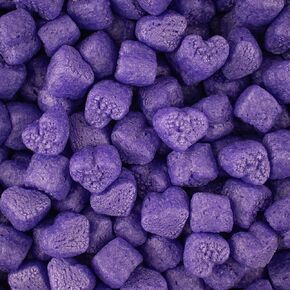 Magicwater Supply - 1 Cu Ft - Purple Heart Shaped Recycled Anti Static Packing Peanuts - Compostable & Biodegradable Cushion for Shipping - Dust-Free & Abrasion Resistant - Void Filler