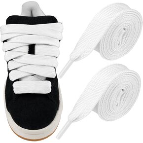 Endoto 2CM Fat Wide Jumbo Thick Flat Shoe Laces for Campus,Shoelaces Replacement Laces for Sneaker Shoes