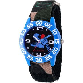 Red Balloon Kids' Plastic Time Teacher Analog Quartz Nylon Strap Watch