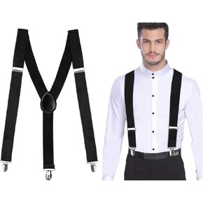Suspenders For Men Suspenders Women Christmas Halloween Suspenders Adjustable Y-Back Suspenders For Dress Pants Jeans Tuxedo