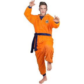 بذلة Dragon z Pajamas Anime للرجال البالغين بغطاء للرأس من قطعة واحدة مع حزام بزر in Kuwait