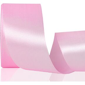Black Ribbon 2 Inch, 25 Yards/roll Solid Satin Ribbon for Gift Wrapping, Father's Day Bow & Eternal Flower Making, Floral Bouquets, Party Decoration. in Kuwait