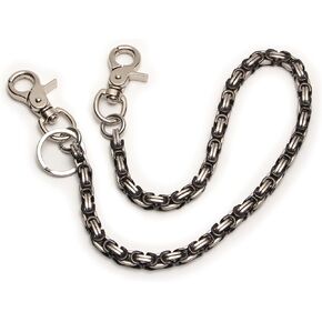 Ruth&Boaz Block chain Stainless Steel Key Chain Wallet Chain