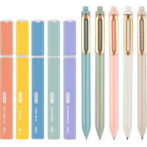 deli Aesthetic Highlighters And Gel Pens,10 Pack, No Bleed Bible Highlighters, Assorted Color Highlighter Pens, Black Ink Gel Pens, Dry Fast Highlighters For Bibles Journaling Planner Notes