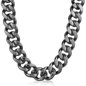 Big Chain Necklace Detachable Hip Hop Rapper Chain Plastic Chain Necklace Fake Chain Chunky Necklace 80s 90s Costume in Saudi Arabia