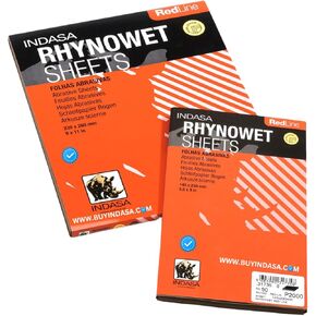 INDASA Redline XL RHYNOWET Sheets 9" X 11" 320 GRIT 50/Box