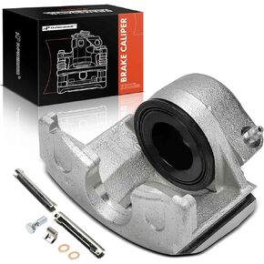 A-Premium Disc Brake Caliper Assembly Without Bracket Compatible with Ford F-150 F150 1986-1993, E-150 Econoline/E-150 Econoline Club Wagon 1986-1993, Bronco 1986-1993 - Front Left Drive Side
