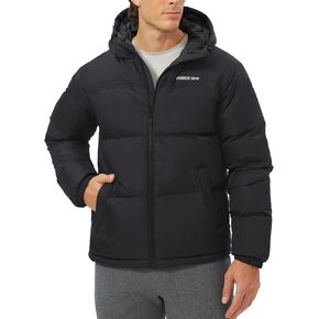 Pioneer Camp Men's Down Jacket 700 Fill Winter Insulated Puffer Jacket Waterproof Puffy Coat with Hood