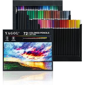 Colored Pencils 72 Count, Colored Pencils for Adult Coloring Books, Soft Core Adult Coloring Pencils, Professional Art Supplies for Artists, Color Pencil Set for Adults and Teens.