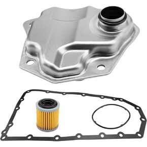 Transmission Filter Oil Pan Gasket Kit Fits for Nissan Altima Rogue Juke NV200 1.6 2.0 2.5 3.5L with JF011E Gearbox Replace Part Number 31728-1XF03 31726-1XF00 31728-1XF02 31728-1XF0A 31728-1XHOA