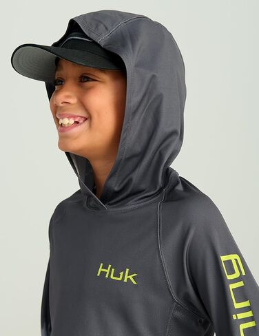 قميص أداء للأطفال بأكمام دائرية منقوشة من HUK للأولاد in Kuwait
