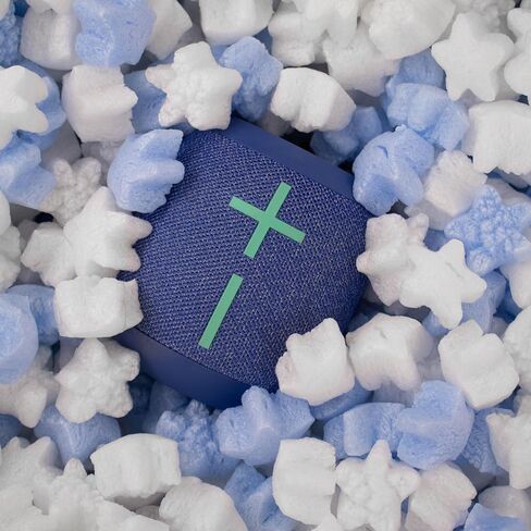 Magicwater Supply - .5 Cu Ft - Blue & White Star Shaped Recycled Anti Static Packing Peanuts - Compostable & Biodegradable Cushion for Shipping - Dust-Free & Abrasion Resistant - Void Filler in Saudi Arabia