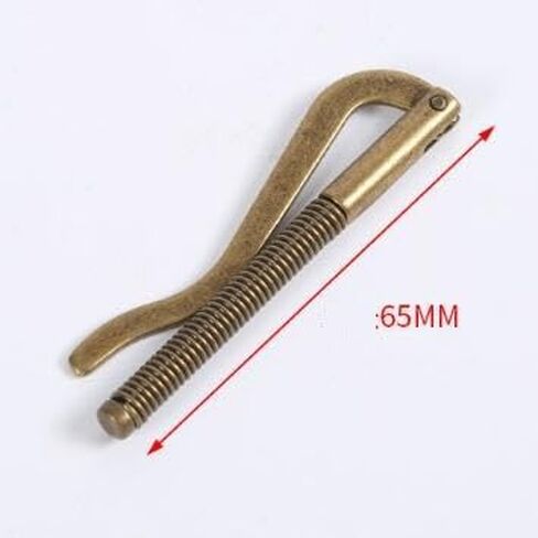 65mm Metal Spring Money Clip Insert Bar Wallet Clamp For Bifold Leather Purse Credit Card Holder 2-1/2" Long (Bronze) in Saudi Arabia