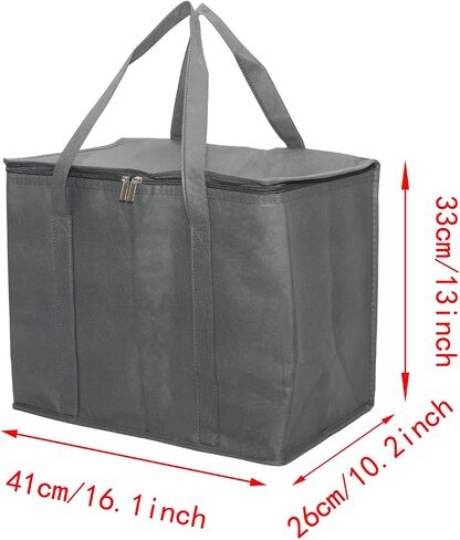 Lilaly Styrofoam Cooler Food Delivery Bag, Insulated Grocery Bags Insulated Cooler Bag for Hot or Cold Food Delivery, Groceries, Travel, Shopping in Saudi Arabia