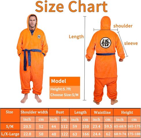 بذلة Dragon z Pajamas Anime للرجال البالغين بغطاء للرأس من قطعة واحدة مع حزام بزر in Kuwait
