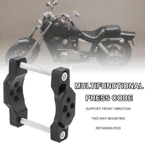 Windance 2pcs Motorcycle Bumper Clamp Bracket, Driving Fog Lights Holder, Auxiliary Lights Holder Bull Bar Mounting Bracket (Black, Large) in Kuwait