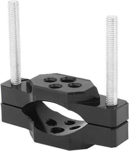 Windance 2pcs Motorcycle Bumper Clamp Bracket, Driving Fog Lights Holder, Auxiliary Lights Holder Bull Bar Mounting Bracket (Black, Large) in Kuwait