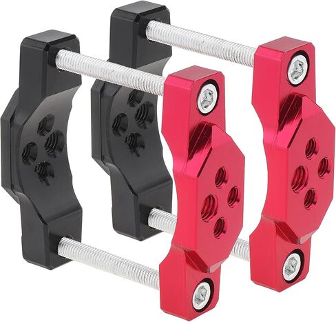 Windance 2pcs Motorcycle Bumper Clamp Bracket, Driving Fog Lights Holder, Auxiliary Lights Holder Bull Bar Mounting Bracket (Black, Large) in Kuwait