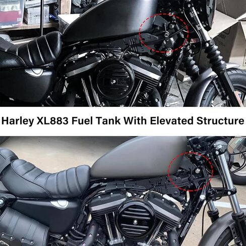 طقم رفع خزان الغاز للدراجات النارية مقاس 2 بوصة لهارلي سبورتستر نايتستر حديد 883 XL883 1200 48 72 1995-2021 مجموعة أدوات رفع خزان الغاز الصلب البديلة in Kuwait