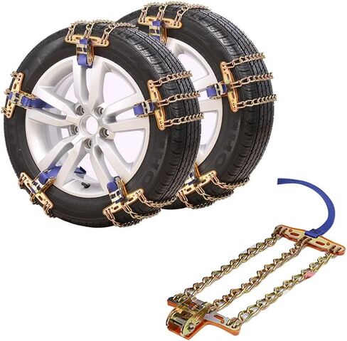 Tire Snow Chains, Snow Chains Car Anti Slip Tire Chains Anti Skid Tire Snow Chains for Car SUV Trucks (M) in Saudi Arabia