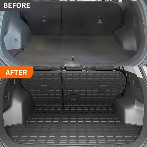 powoq Cargo Mat Compatible with 2023-2025 Kia Sportage Trunk Liner with Backrest Mat TPE Replacement for 2023-2025 Kia Sportage Accessories (Trunk Mat with Backrest Mat) in Saudi Arabia