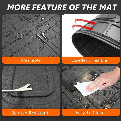powoq Cargo Mat Compatible with 2023-2025 Kia Sportage Trunk Liner with Backrest Mat TPE Replacement for 2023-2025 Kia Sportage Accessories (Trunk Mat with Backrest Mat) in Saudi Arabia