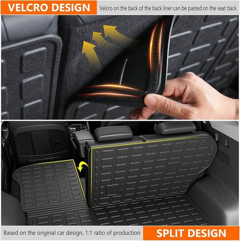 powoq Cargo Mat Compatible with 2023-2025 Kia Sportage Trunk Liner with Backrest Mat TPE Replacement for 2023-2025 Kia Sportage Accessories (Trunk Mat with Backrest Mat) in Saudi Arabia