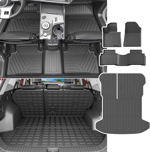 powoq Cargo Mat Compatible with 2023-2025 Kia Sportage Trunk Liner with Backrest Mat TPE Replacement for 2023-2025 Kia Sportage Accessories (Trunk Mat with Backrest Mat) in Saudi Arabia