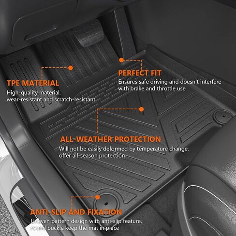 powoq Cargo Mat Compatible with 2023-2025 Kia Sportage Trunk Liner with Backrest Mat TPE Replacement for 2023-2025 Kia Sportage Accessories (Trunk Mat with Backrest Mat) in Saudi Arabia